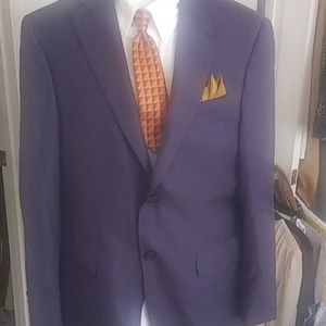 Hart Schaffer Marx 2 button navy blue blazer $56